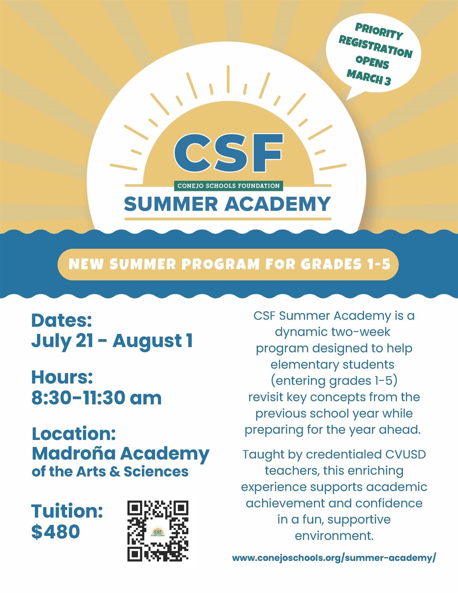CSFU Programa de Verano